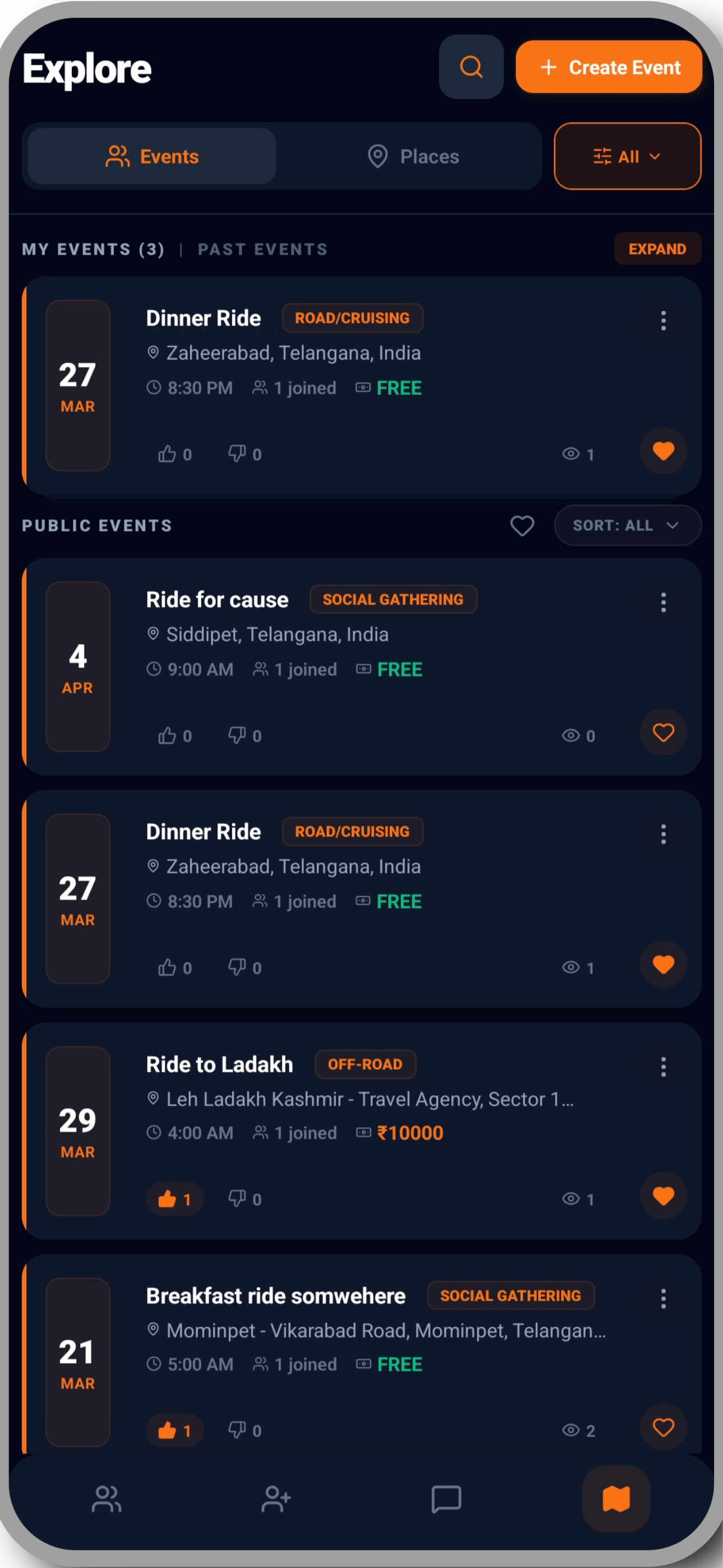 BROAM App - Explore Biking Events and Pitstops